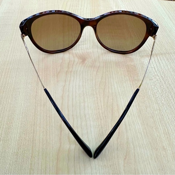 VERSACE sunglasses for women NIB with case Havana & gold cateye LUXURY GLAMOUR